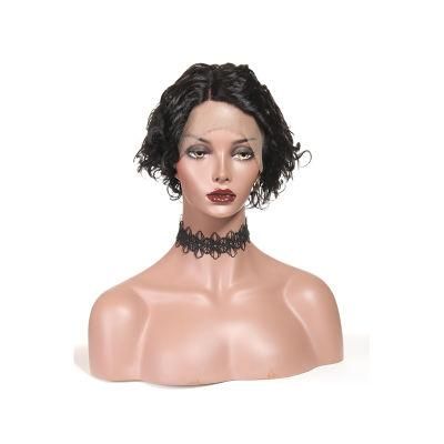 Human Hair Short Lace Front Wigs Wave Brazilian Virgin Hair Wig