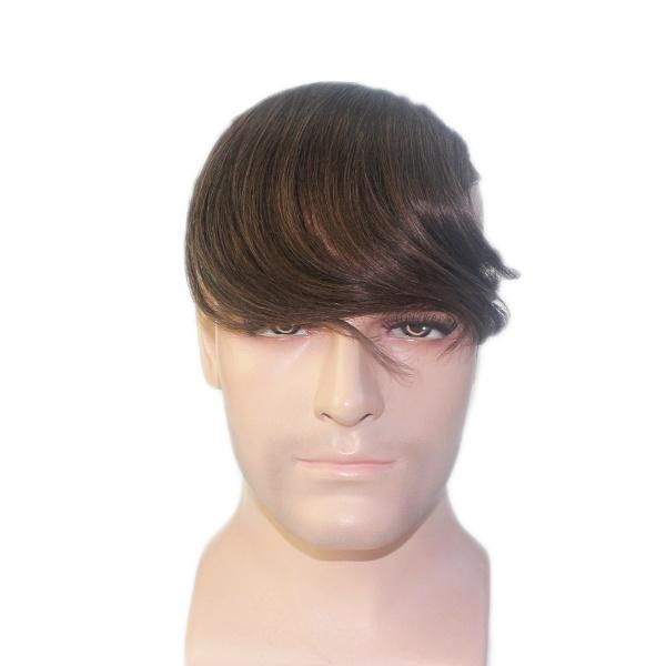 Ultra Thin Skin 0.03mm V-Looped Realistic Frontal Mens Hair System