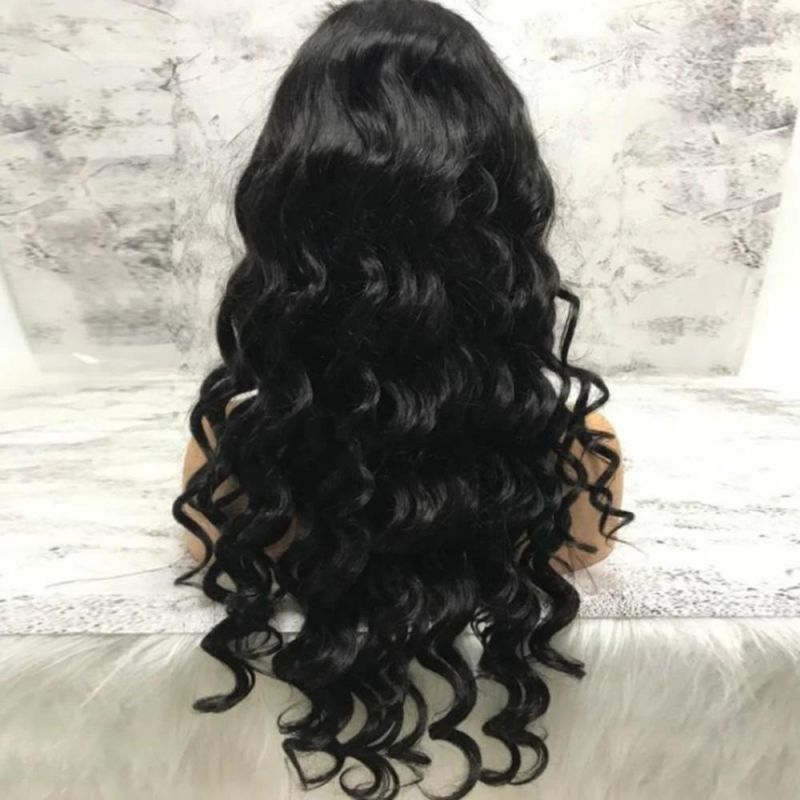 Wholesale Human Hair Long Curly Front Lace Brazilian Hair Wig