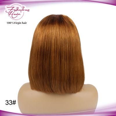 Best Unprocessed Indian Virgin Hair Bob Wigs 33# Color