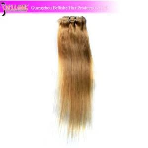 Blond Remy Clip in Brazilian Human Hair Weft