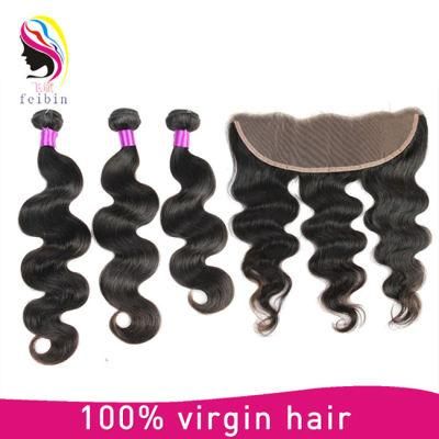 Hot Selling Wholesale Brazilian Human Wavy Hair 4*13 Frontal Closure