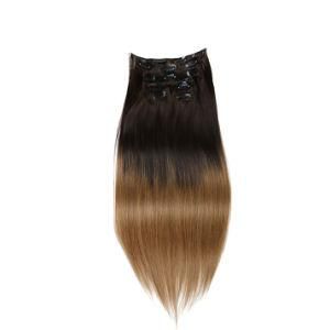 Brazilian Ombre Straight T2/8 Clip-in 100% Human Hair