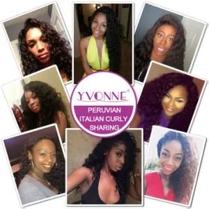 Wholesale 100% Human Hair Weave Virgin Natural Peruvian Hair Extension Italian Curl
