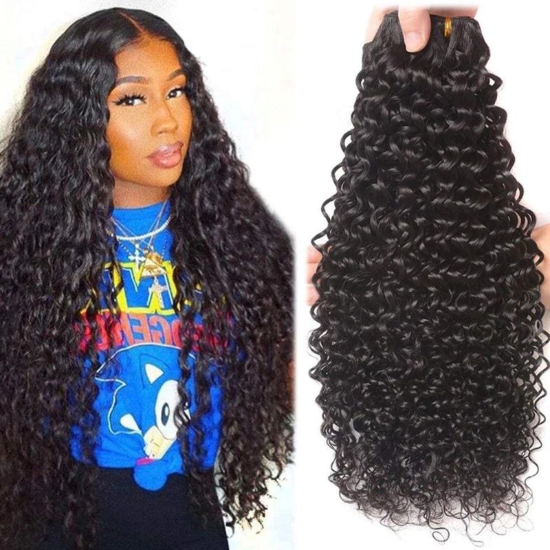 High Quality Deep Wave Human Hair Bundles Wave Brazilian Hair Bundles Remy Hair Weave Curly Human Hair Bundles 26 Inches