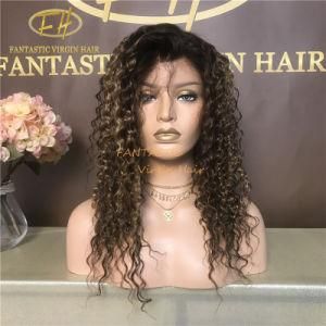 Best Selling Brazilian/Indian Virgin/Remy Human Hair Full/Frontal Lace Wig with Amazing Color