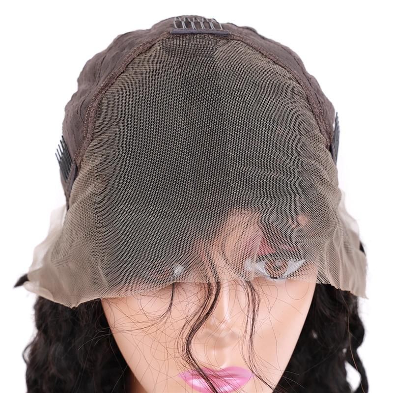 Fashion Full Density Curly 100% Remy Human Hair Wig Lace Frontal Wig