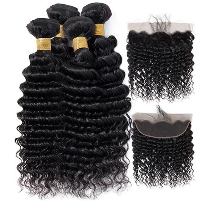 High Quality Double Weft Human Hair Extensions Natural Loose Hair Weave Raw Hair Bundles