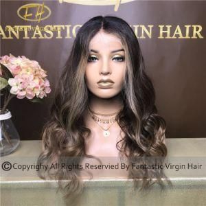 Top Quality Chinese Virgin/Remy Human Hair Full/Frontal Lace Wig with Factory Price