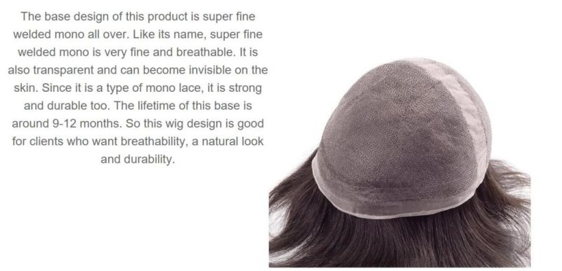 Luxury Beatles Style Men′s Hair Piece Long Lasting High Durablity 1 Year