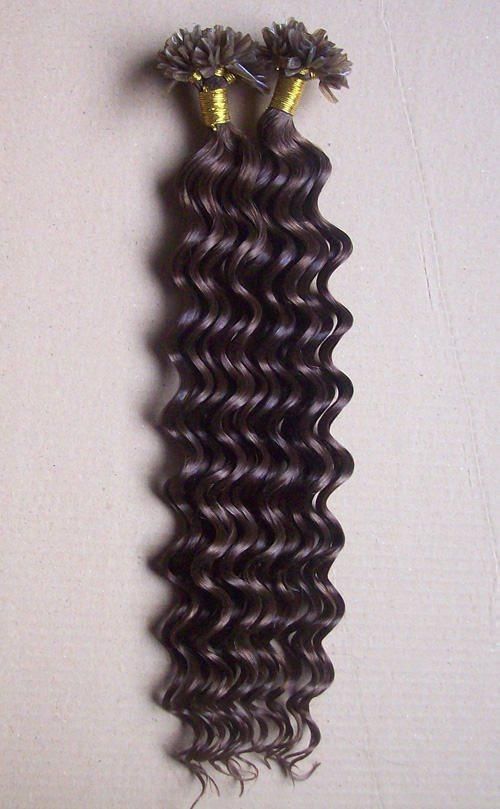 Remi Pre-Bonded Hair Extensions U Tip, I Tip, Flat Tip Curly