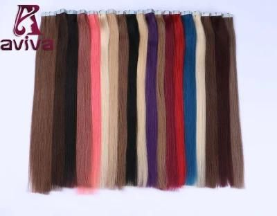 PU Skin Weft Tape in Human Hair Extensions Virgin Hair PU Tape Hair Extension