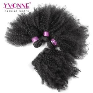 Yvonne Hair Afro Kinky Curl Brazilian Hair 3 Bundles Hair with Closure