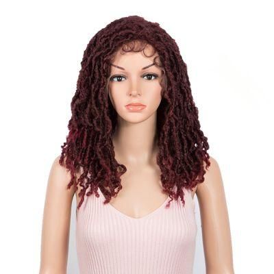 Dreadlock Braids Wig Crochet Twist Dreadlock Hair Wig Twists Fiber Hair Synthetic Hair Wigs with Lace Front for Black Women