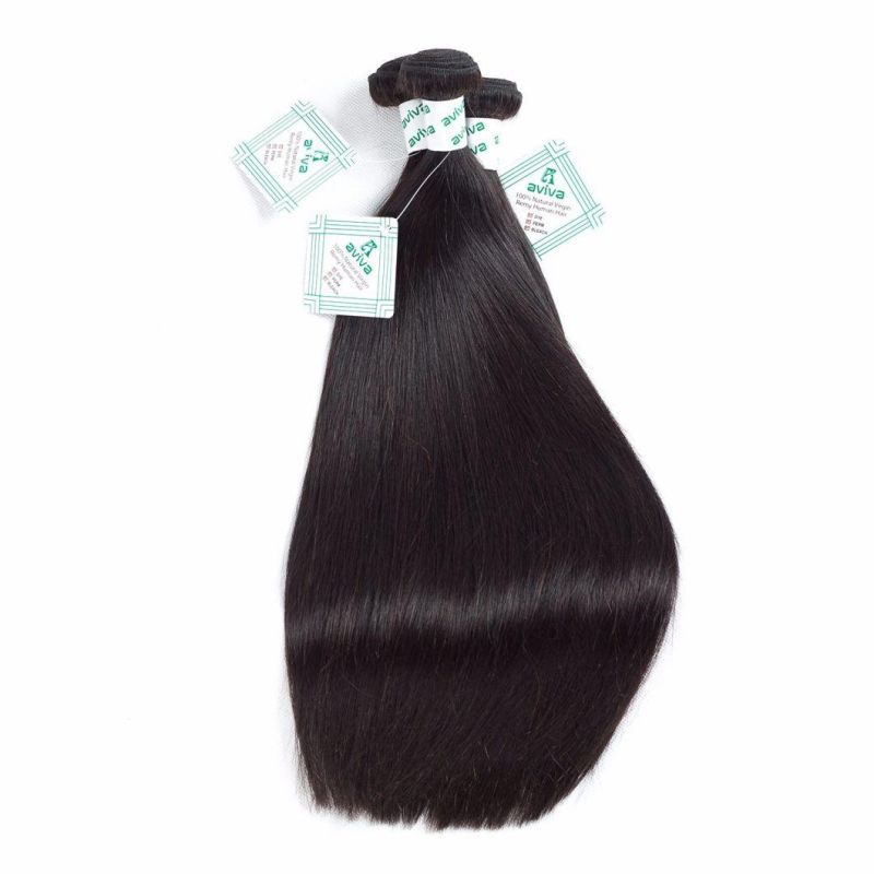8A Brazilian Human Hair Extension Natural Color Hair