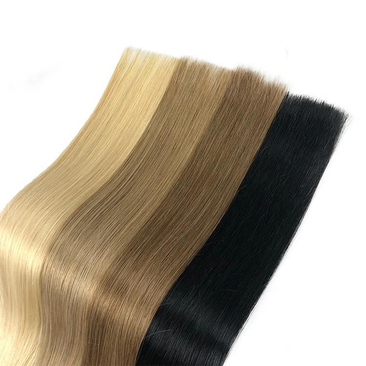 Factory Full Cuticle Think Raw Remy Material Keratin Flat Tip Human Hair Extension