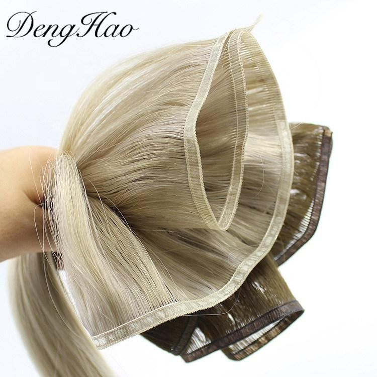 Hot Selling Russian Virgin Hair Human Hair Flat Weft