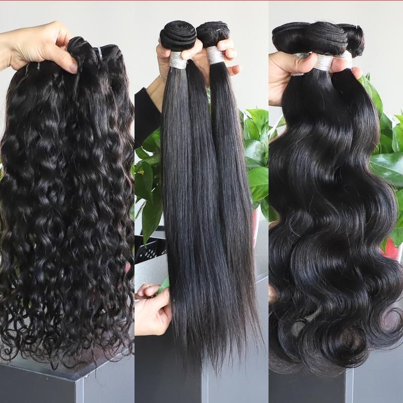 Natural Human Hair Weave Bundle, Original Brazilian Human Hair Extension, Wholesale Virgin Human Hair Cuticle Aligned Hair