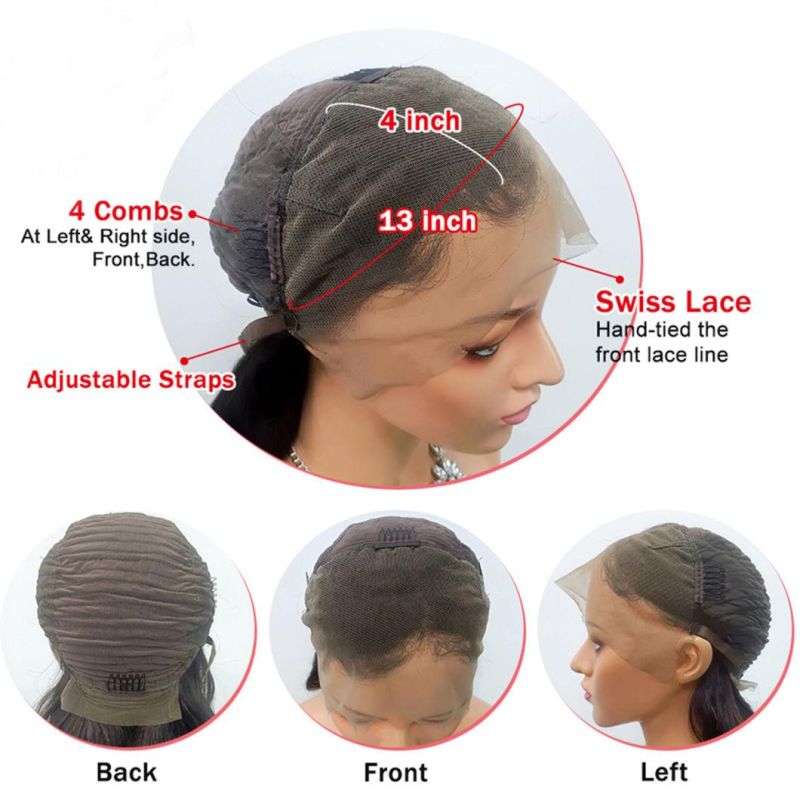 Ombre Honey Blonde Coarse Yaki Kinky Straight Lace Front Wig 13X2 HD Lace Frontal Wig Full Human Hair 30 Inches 150% Pre Plucked