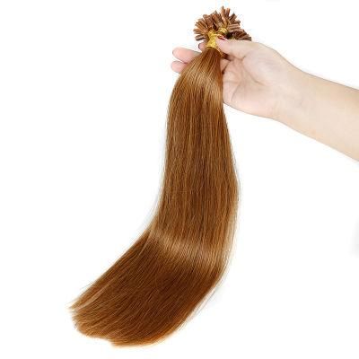 Grade 6A Double Drawn 100% Human Remy Blond Keratin Tipped Human Hair Extension, U Tip Hair/I Tip Hair/Flat Tip Hair