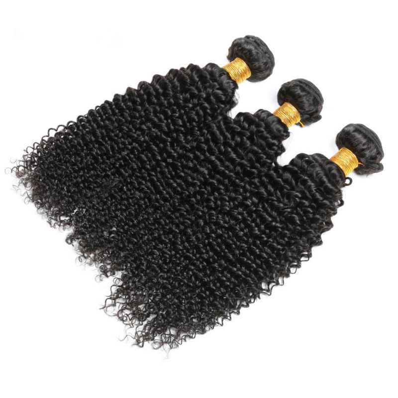 Peruvian Kinky Curly Hair Bundles with Frontal Curly Human Hair Bundles with Closure HD 13X4 Transparent Lace Front with Bundles Curly Lace Frontal Remy Hair