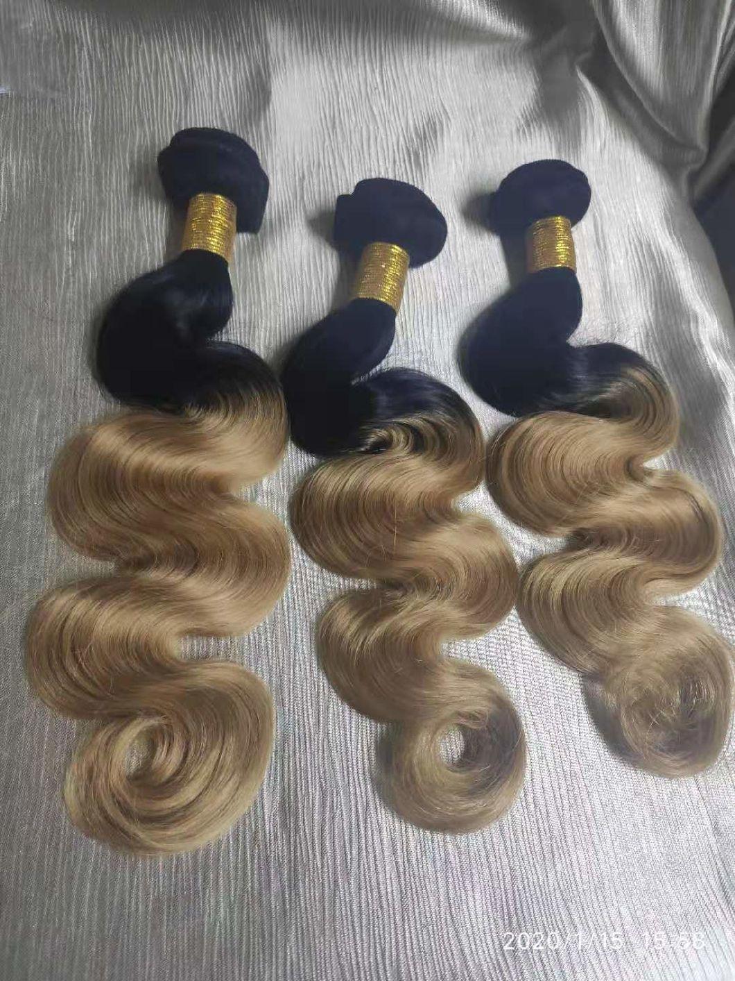100% Real Human Hair Ombre Colors Human Hair Bundles