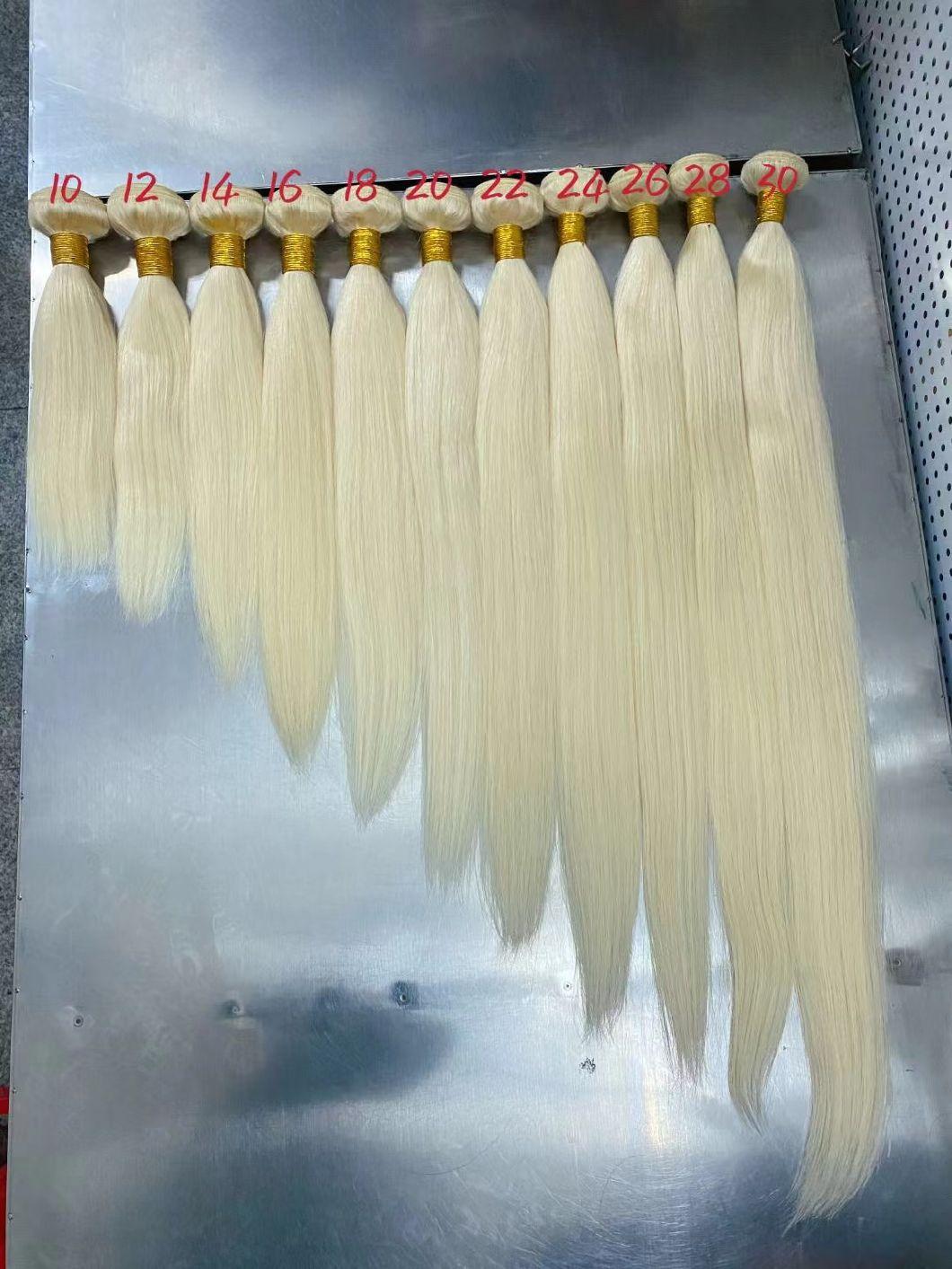 Brazilian 613 Human Hair Bundles with Frontal Cuticle Aligned 613 Virgin Human Hair