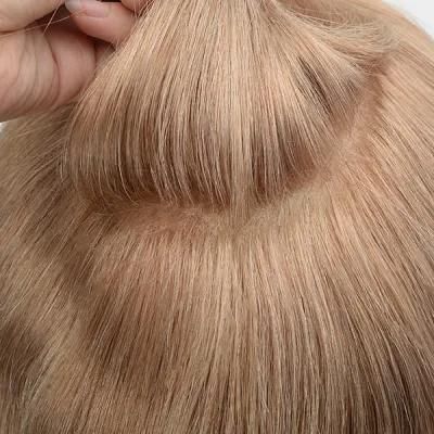 Super Thin Skin V-Looped Women Hair Replacement Systems with Lace Front