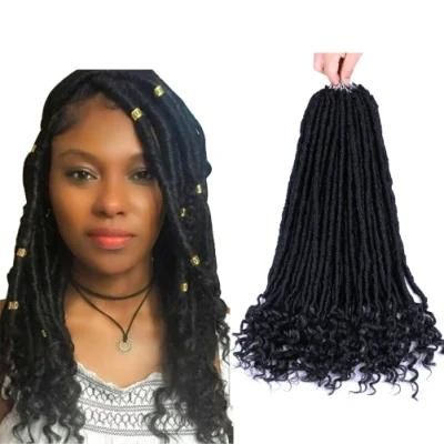 18 Inch 24 Strands Dreadlocks Hair Extensions Goddess Faux Locs Crochet Hair