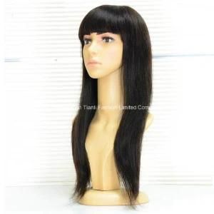 28&quot; Top Brazilian Virgin Full Lace Hair Wig by Hand Tied