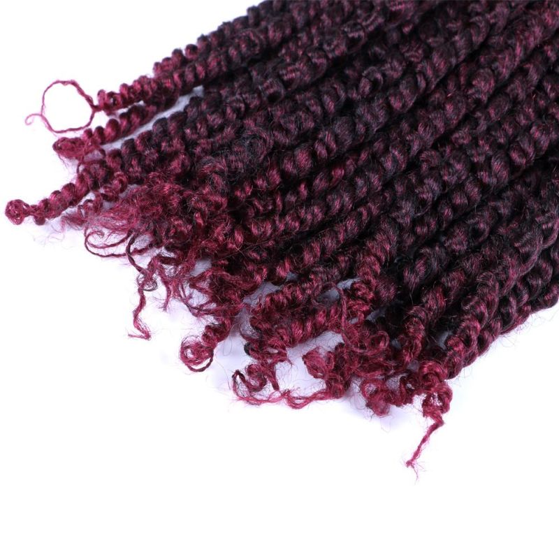 18inch 11stands/Pack Crochet Braids Hair Ombre Color Bomb Twist Braids Pre-Passion Twist Hair Extension