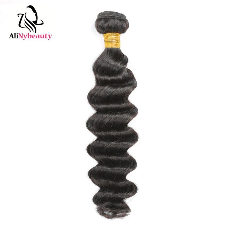 Alinybeauty Cuticle Aligned Brazilian Loose Deep Wave Hair Weave