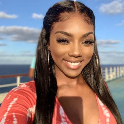 Straight Lace Front Wigs 26 Inch Unprocessed Brazilian Virgin Human Hair Wig