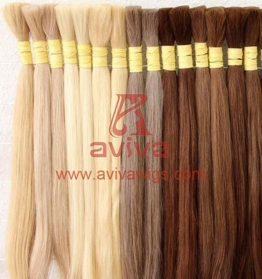 Original Natural Virgin Remy Cuticles Intact Human Hair Bulk