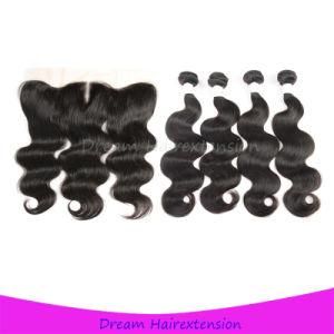 13X4 Body Wave Virgin Hair Lace Frontal Closure Natural Hairline Bleached Knots