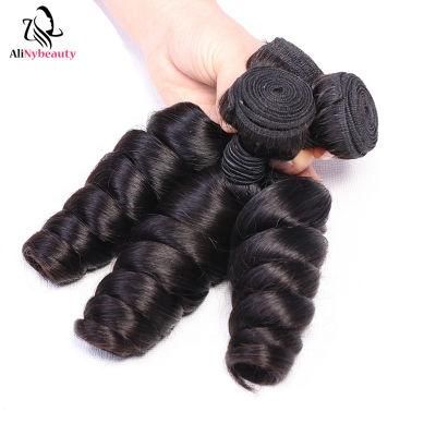 Cheap 100 Cuticle Aligned Raw Human Hair Bundles Indian Mink Hair, Remy Natural Hair Extensions