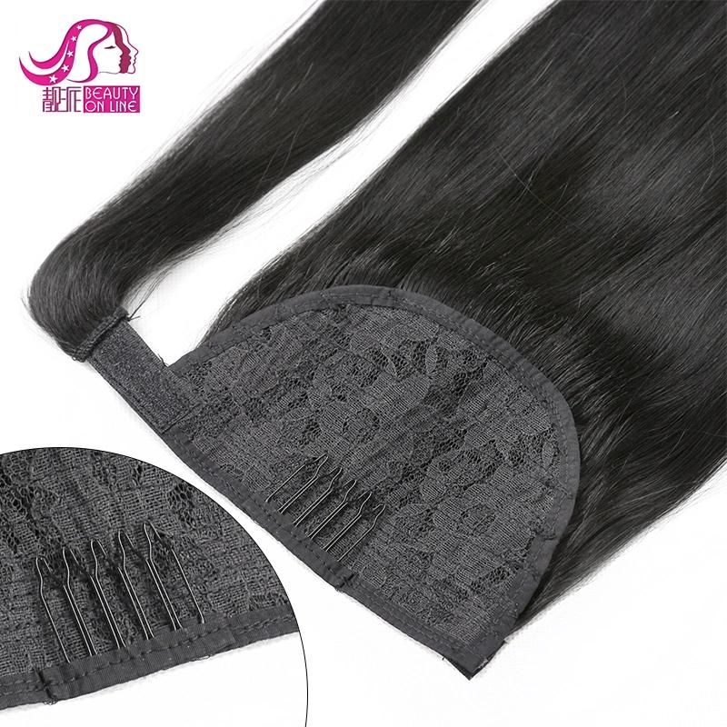 Best Quality Wholesale Factory Double Drawn Natural Drawstring Ponytail