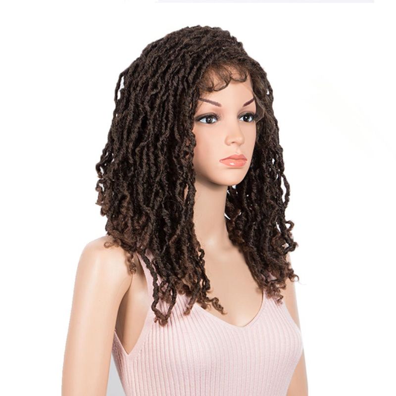 Dreadlock Braids Wig Crochet Twist Dreadlock Hair Wig Twists Fiber Hair Synthetic Hair Lace Front Hair Wigs for Black Women