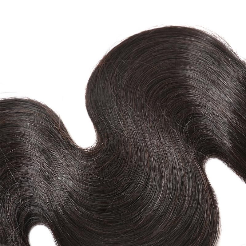 Wholesale Cheap Top Quality 100% Brazilian Virgin Remy Human Hair Extension Body Wave Natural Hair Weft Extension Weaves Black (BHF-LBB1240)