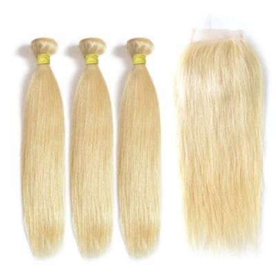 Wholesale Hair Brazilian Human Hair Blond Hair Extension Color 613 Natural Straight