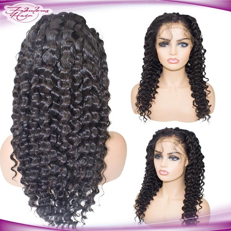 Factory Directly Sell Natural Color Lace Front Wig with Full Lace Wigs Brazilian Human Hair Wig