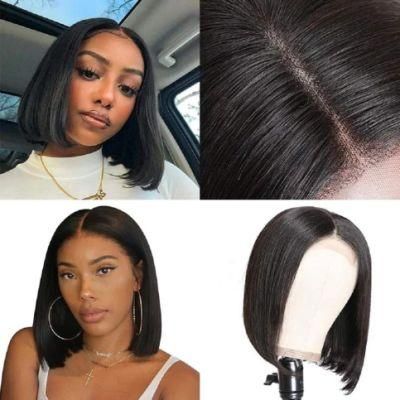Lace Front Human Hair Wigs Brazilian Straight Bob Wig Human Hair