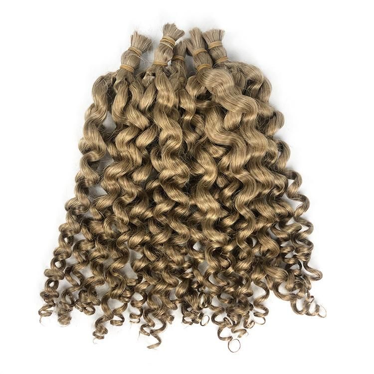 Brazilian Raw Human Hair Double Drawn Water Wave Curly Hair Bulk #27