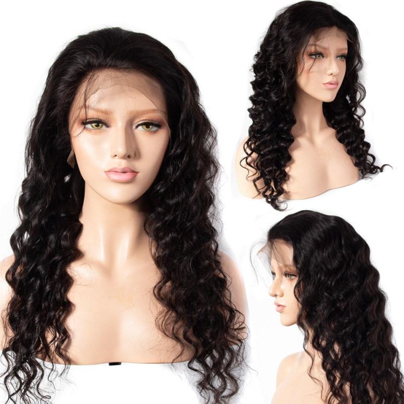 100% Brazilian Virgin Human Hair Loose Wave Lace Front Wig