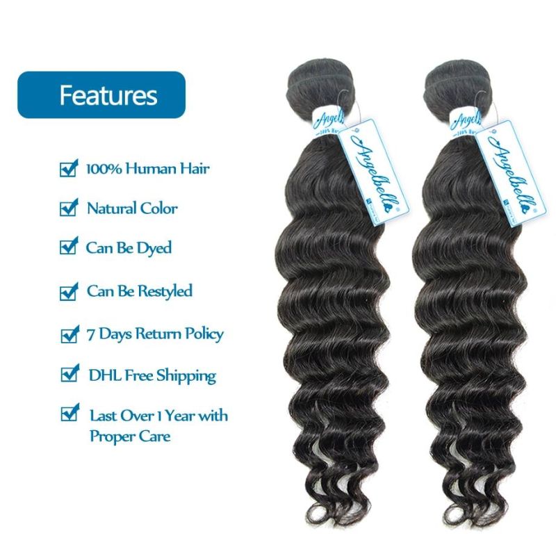 Angelbella Top Grade High Quality Remy Hair Romance Wave 1b# Natural Hair Weft