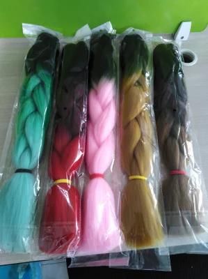 Wholesale Price Ombre Braiding Hair, Synthetic Hair Extension, Jumbo Hair Braid