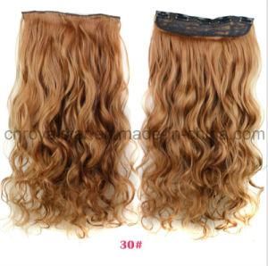 Synthetic Curly Hair Wig Hair Extension with 5 PCS Clips