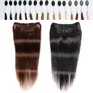 24&quot; 70g Clipin Human Hair Extensions Hair for African American