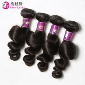 China Hair Wholesalers Soft Natural Black Malaysian Virgin Human Hair Loose Wave Cuticle Hold Hair Weave