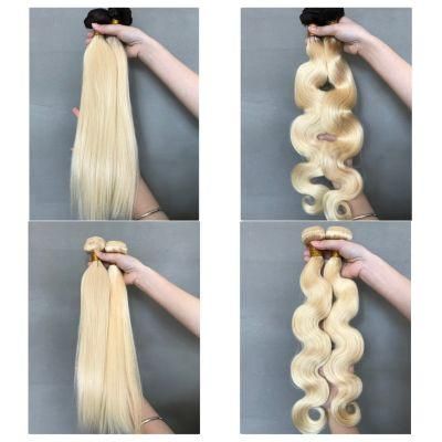 Top Grade Virgin Body Wave Remy Hair Color 613 Blonde Human Hair Weave